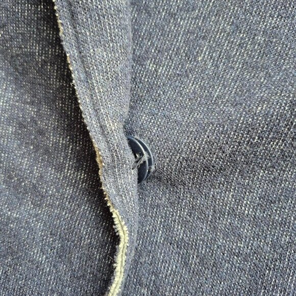 Puella Denim Look Knit Jacket Blazer Coat S/M - Picture 5 of 14